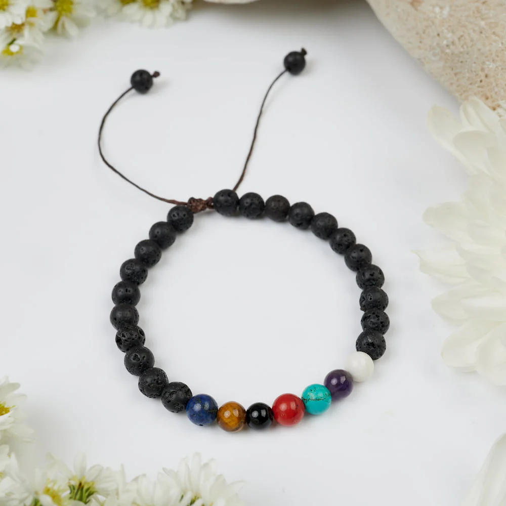 Pierres multicolores : illuminez votre vie avec les bracelets arc-en-ciel de DailyLama